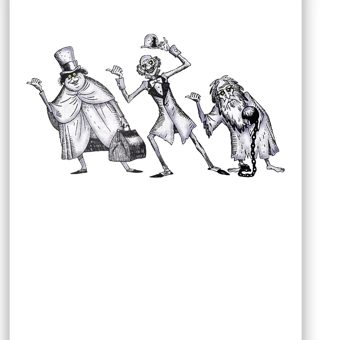 The Haunted Mansion The Hitchhiking Ghosts Asking Poster