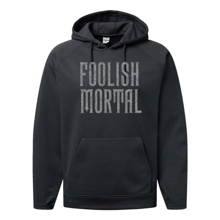 The Haunted Mansion Foolish Mortal Patterned Performance Fleece Hoodie