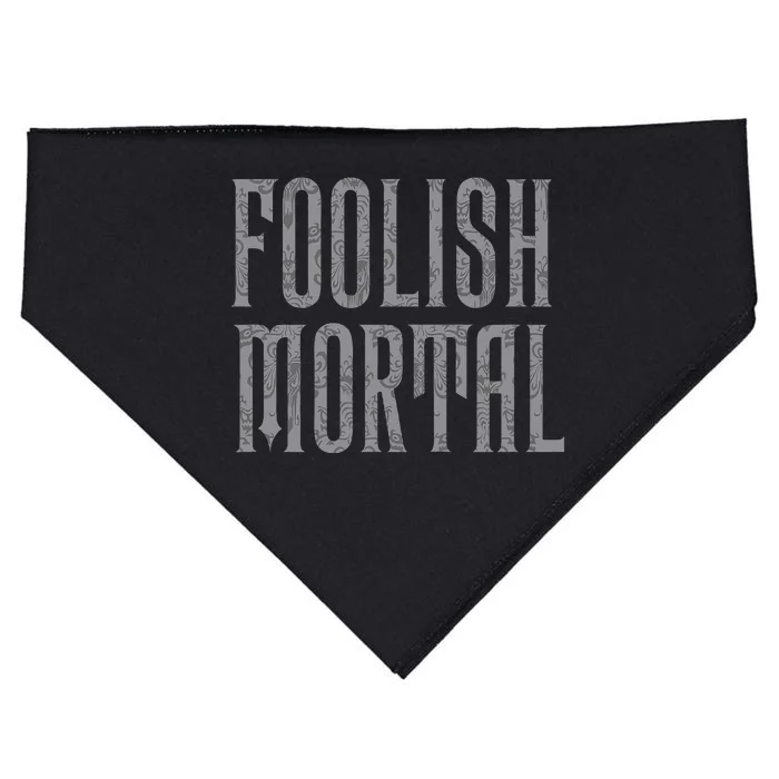 The Haunted Mansion Foolish Mortal Patterned USA-Made Doggie Bandana