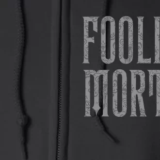 The Haunted Mansion Foolish Mortal Patterned Full Zip Hoodie