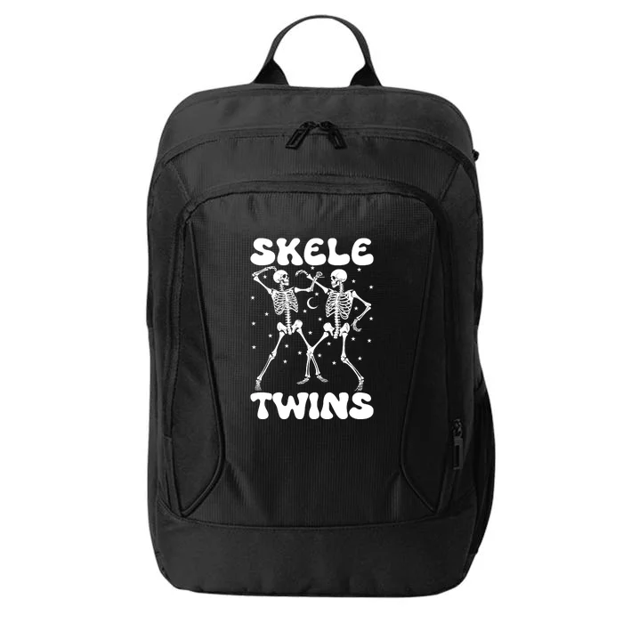 Twins Halloween Matching Skeletwins City Backpack