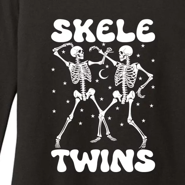 Twins Halloween Matching Skeletwins Womens CVC Long Sleeve Shirt