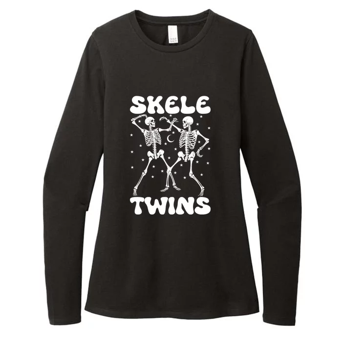 Twins Halloween Matching Skeletwins Womens CVC Long Sleeve Shirt