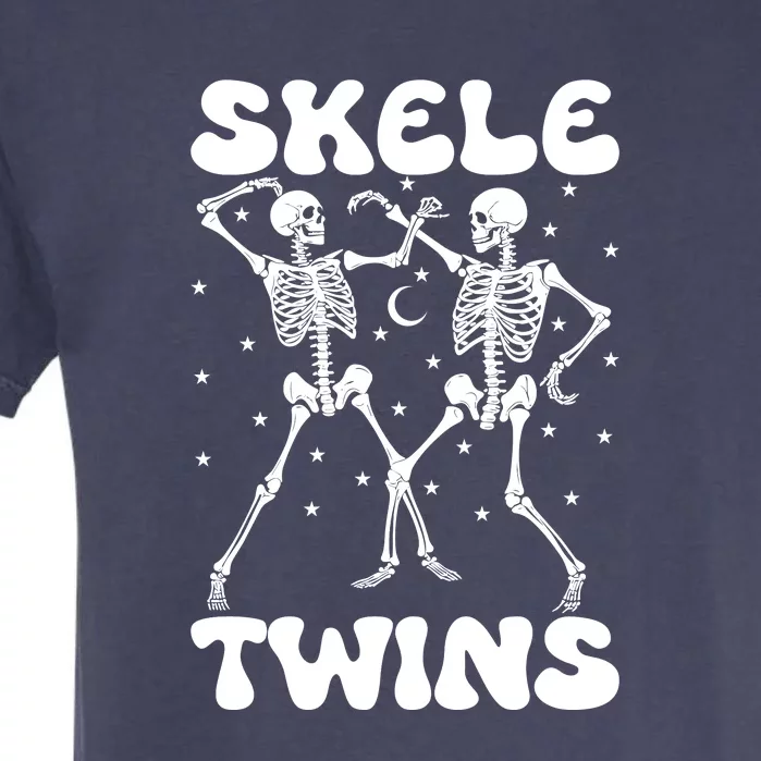 Twins Halloween Matching Skeletwins Garment-Dyed Heavyweight T-Shirt