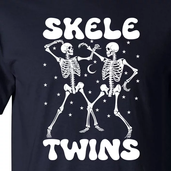 Twins Halloween Matching Skeletwins Tall T-Shirt