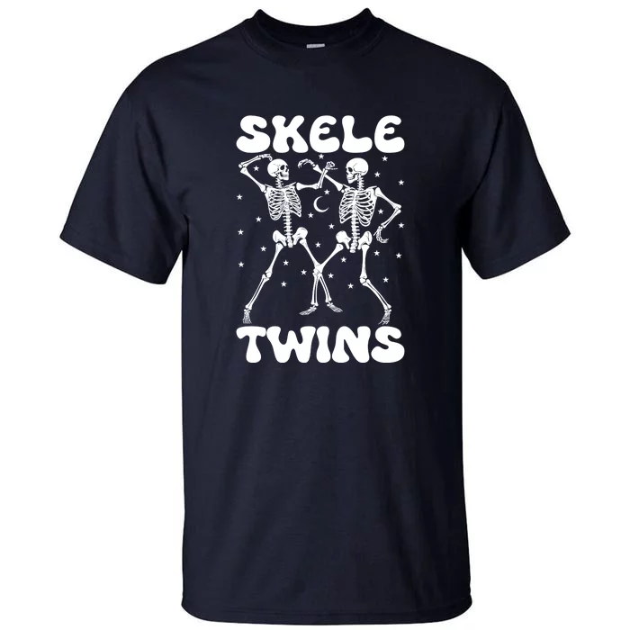 Twins Halloween Matching Skeletwins Tall T-Shirt