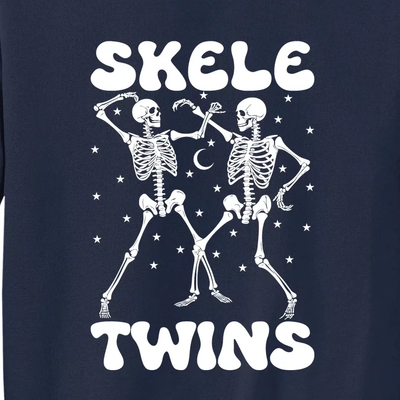 Twins Halloween Matching Skeletwins Tall Sweatshirt