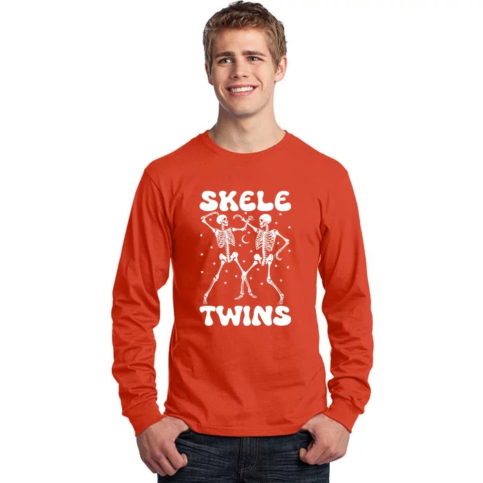 Twins Halloween Matching Skeletwins Tall Long Sleeve T-Shirt