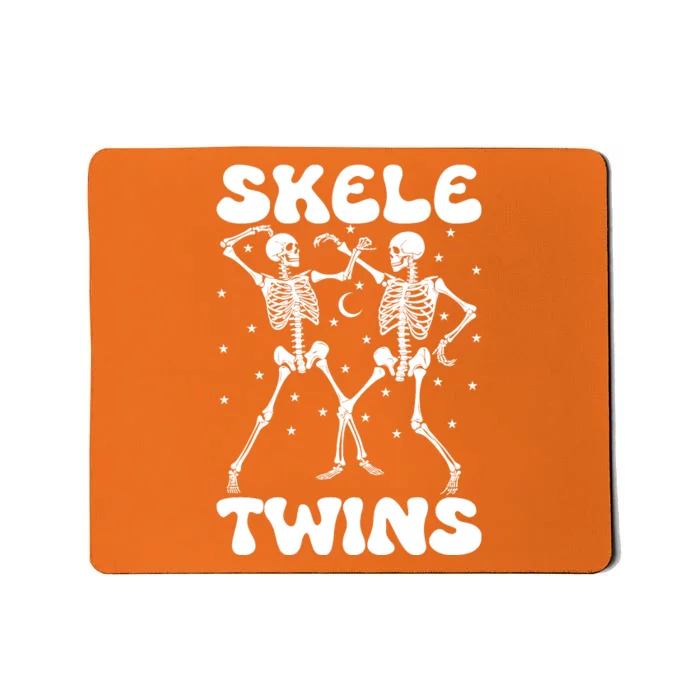 Twins Halloween Matching Skeletwins Mousepad