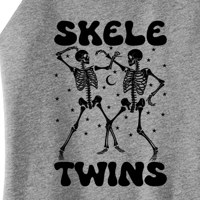 Twins Halloween Matching Skeletwins Women’s Perfect Tri Rocker Tank