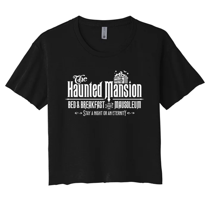 The Haunted Mansion Bed And Breakfast Women's Crop Top Tee