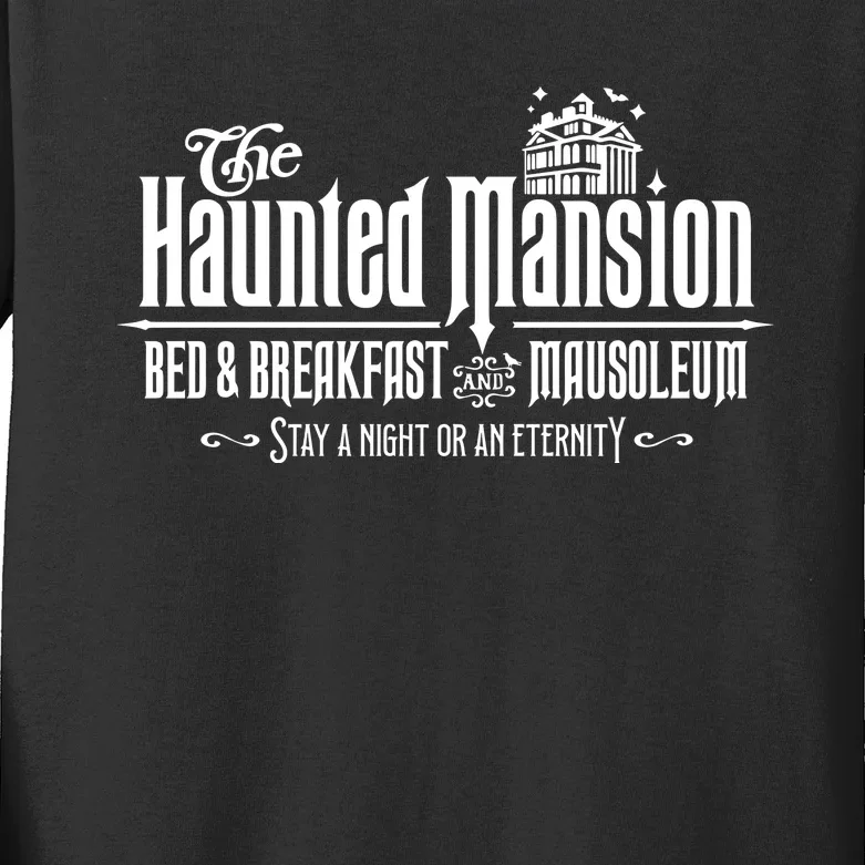 The Haunted Mansion Bed And Breakfast Kids Long Sleeve Shirt