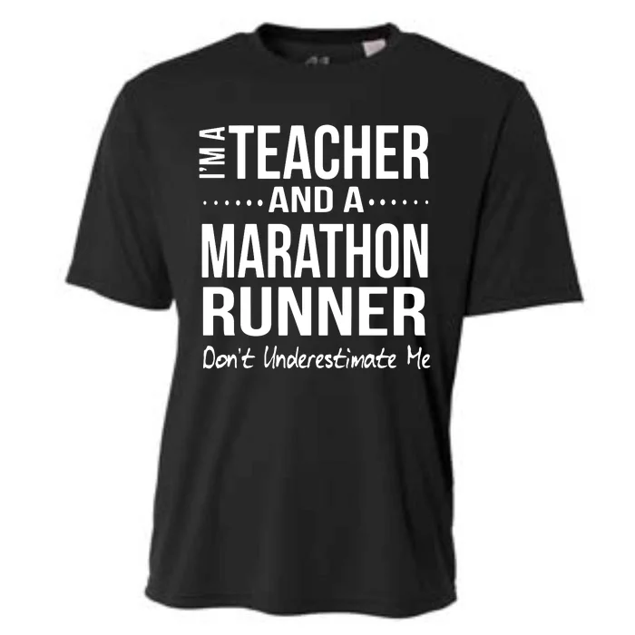 Teacher Half Marathon Funny Running Gift High School Runner Premium Cooling Performance Crew T-Shirt