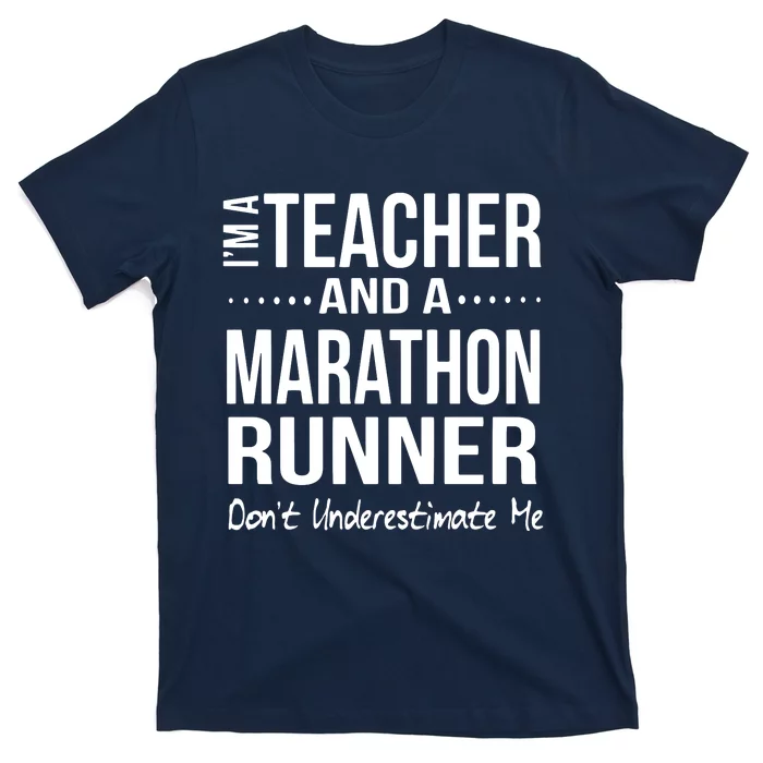 Teacher Half Marathon Funny Running Gift High School Runner Premium T-Shirt