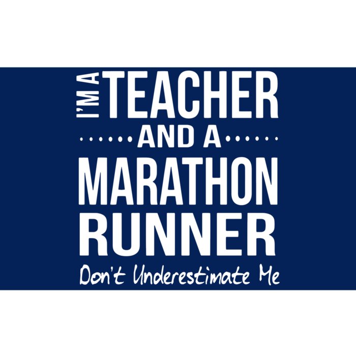 Teacher Half Marathon Funny Running Gift High School Runner Premium Bumper Sticker