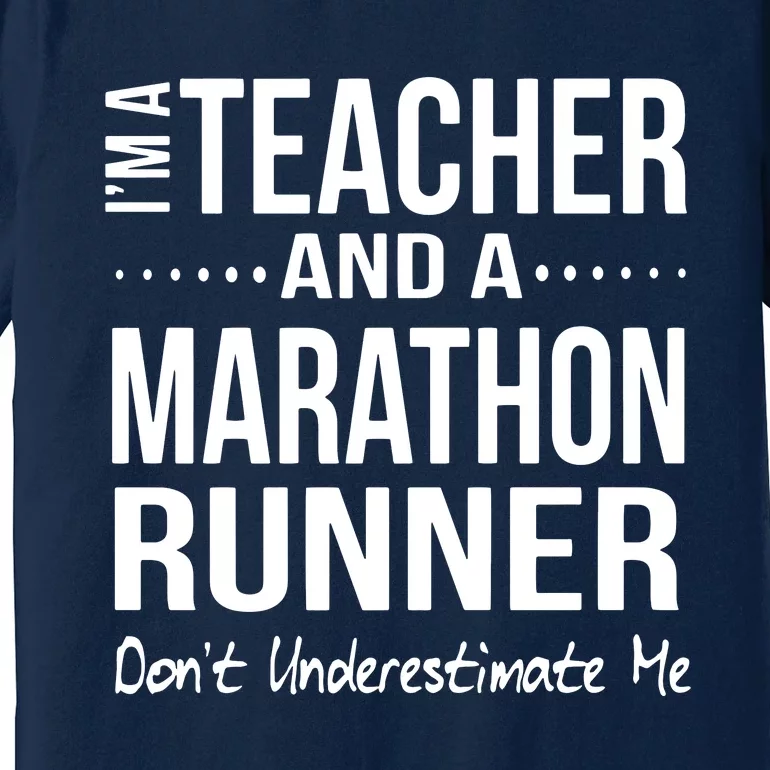 Teacher Half Marathon Funny Running Gift High School Runner Premium Premium T-Shirt