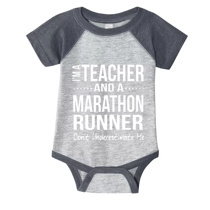 Teacher Half Marathon Funny Running Gift High School Runner Premium Infant Baby Jersey Bodysuit