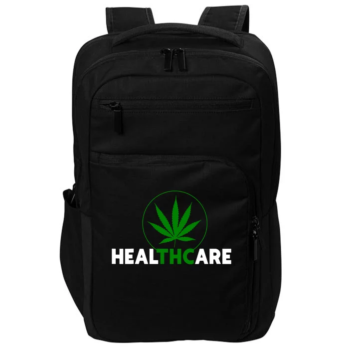 Thc Healthcare Marijuana Weed 420 Pothead Humor Impact Tech Backpack