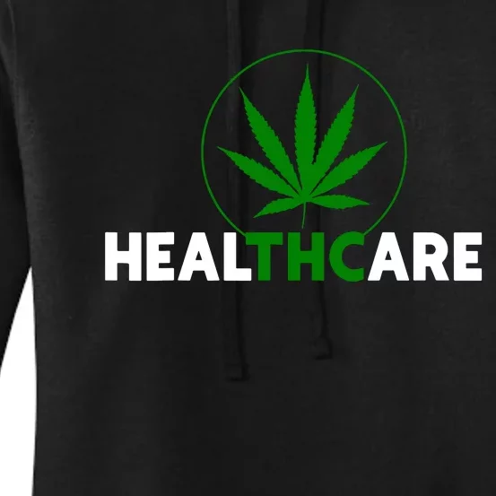 Thc Healthcare Marijuana Weed 420 Pothead Humor Women's Pullover Hoodie