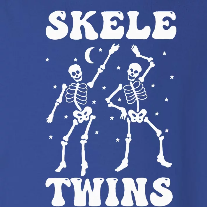 Twins Halloween Matching Skeletwins Funny Dancing Skeletons Toddler Long Sleeve Shirt