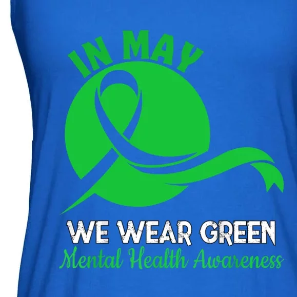 Tal Health Month We Wear Green Tal Health Awareness Cool Gift Ladies Essential Flowy Tank