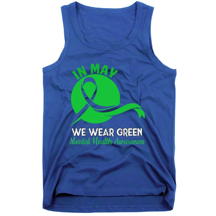 Tal Health Month We Wear Green Tal Health Awareness Cool Gift Tank Top