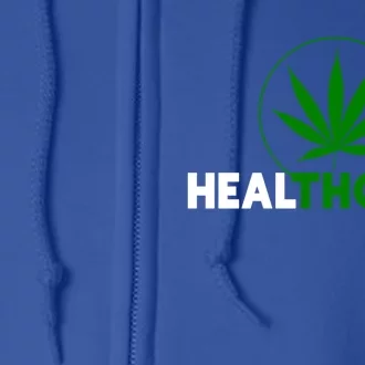 Thc Healthcare Marijuana Weed 420 Pothead Humor Meaningful Gift Cool Gift Full Zip Hoodie