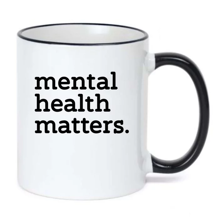 Tal Health Matters Minimalist Empathy Quote Gift Black Color Changing Mug