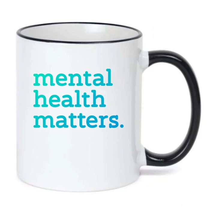 Tal Health Matters Minimalist Empathy Quote Gift Black Color Changing Mug