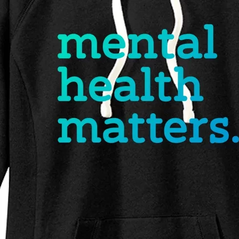 Tal Health Matters Minimalist Empathy Quote Gift Women's Fleece Hoodie