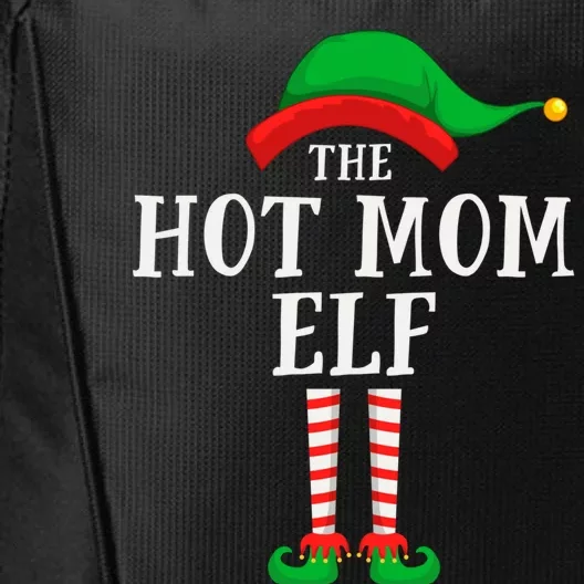 The Hot Mom Elf Christmas Family Matching Group Mother Gift City Backpack