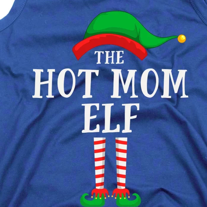 The Hot Mom Elf Christmas Family Matching Group Mother Gift Tank Top