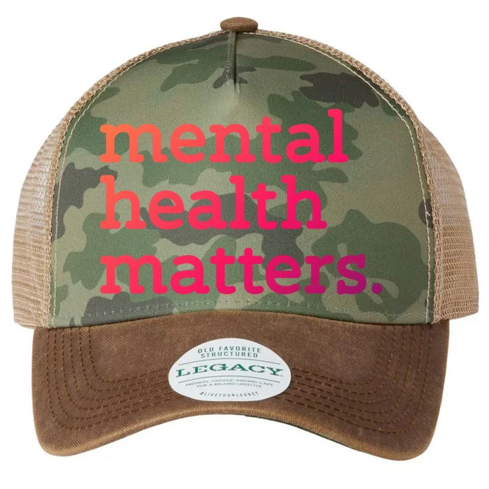 Tal Health Matters Minimalist Empathy Quote Gift Legacy Tie Dye Trucker Hat