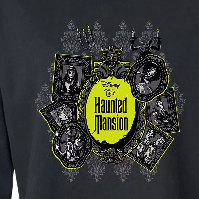 The Haunted Mansion Iconic Character Portraits Mashup Cropped Pullover Crew