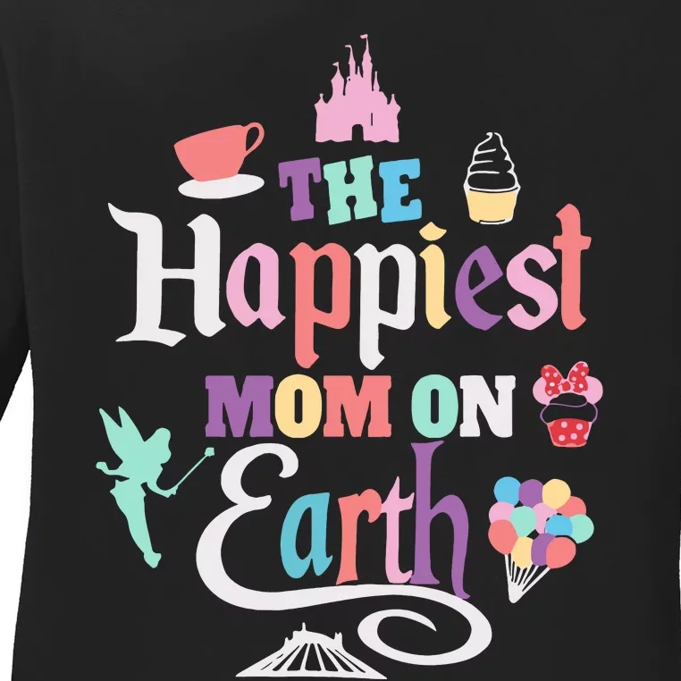 The Happiest Mom On Earth Ladies Long Sleeve Shirt