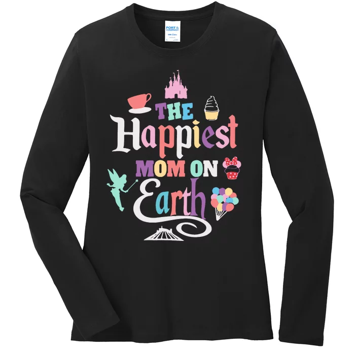 The Happiest Mom On Earth Ladies Long Sleeve Shirt