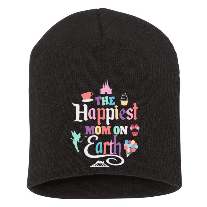 The Happiest Mom On Earth Short Acrylic Beanie