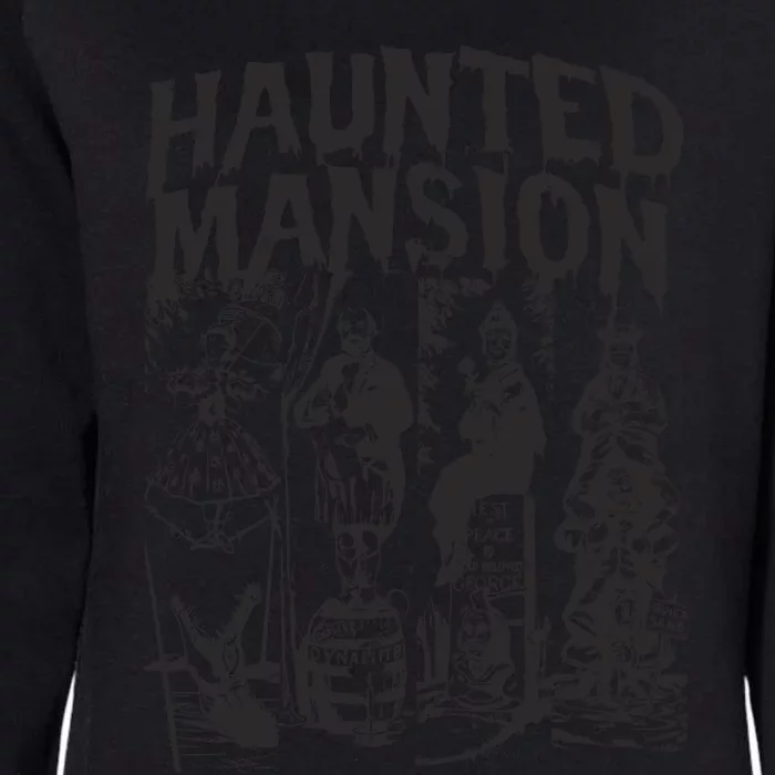 The Haunted Mansion Enigma Unveiling The Unseen Womens California Wash Sweatshirt