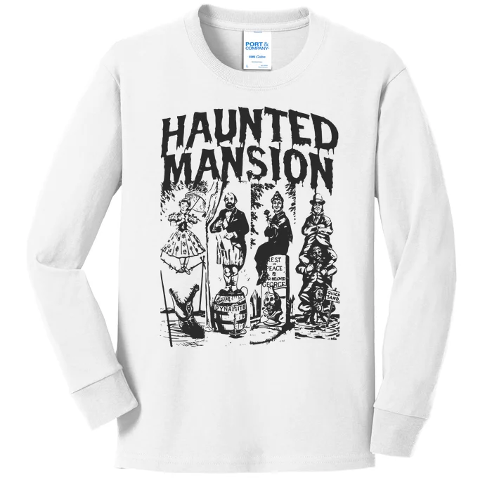 The Haunted Mansion Enigma Unveiling The Unseen Kids Long Sleeve Shirt