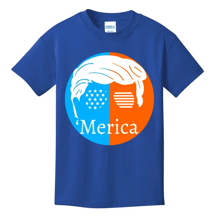 Trump Hair Merica Gift Kids T-Shirt