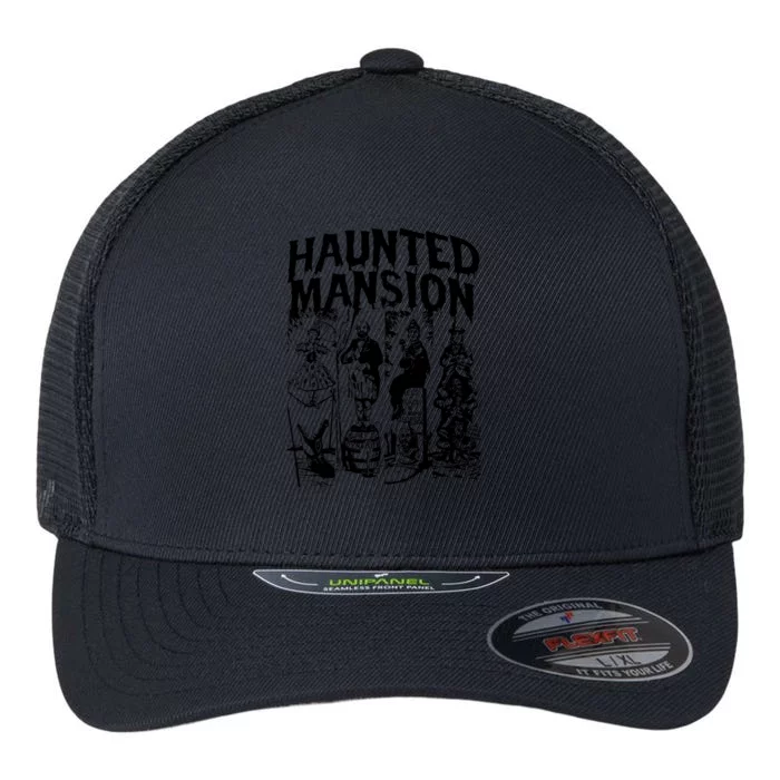 The Haunted Mansion Enigma Unveiling The Unseen Flexfit Unipanel Trucker Cap