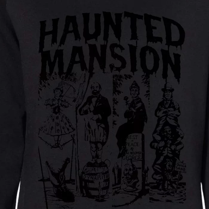 The Haunted Mansion Enigma Unveiling The Unseen Womens California Wash Sweatshirt