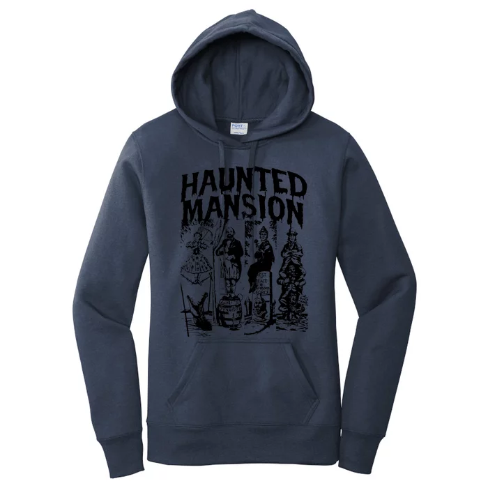 The Haunted Mansion Enigma Unveiling The Unseen Women's Pullover Hoodie