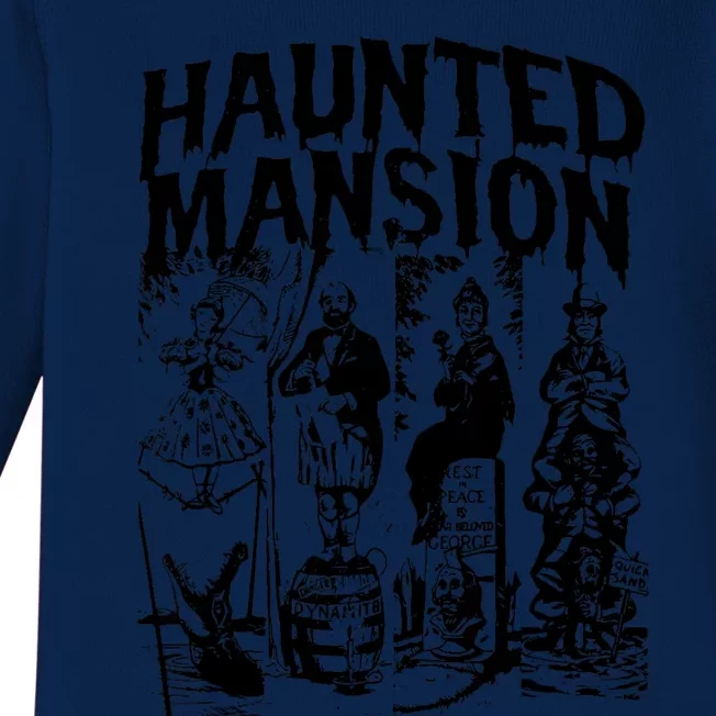 The Haunted Mansion Enigma Unveiling The Unseen Baby Long Sleeve Bodysuit