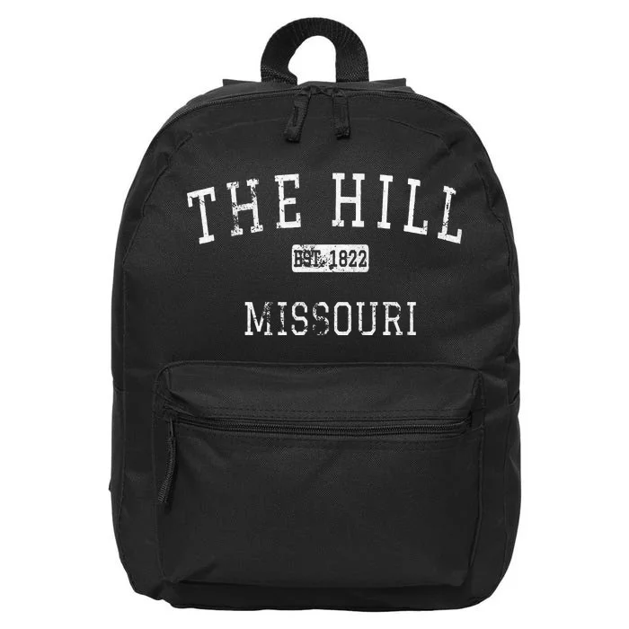 The Hill Missouri St. Louis Mo Vintage 16 in Basic Backpack