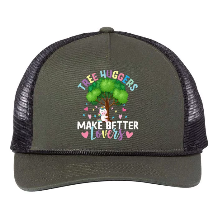 Tree Huggers Make Better Lovers Environmentalist Retro Rope Trucker Hat Cap