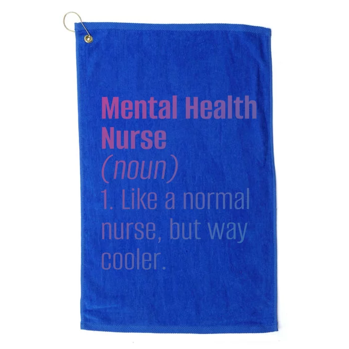 Tal Health Nurse Psychology Clinic Hospital Psych Nurse Gift Platinum Collection Golf Towel