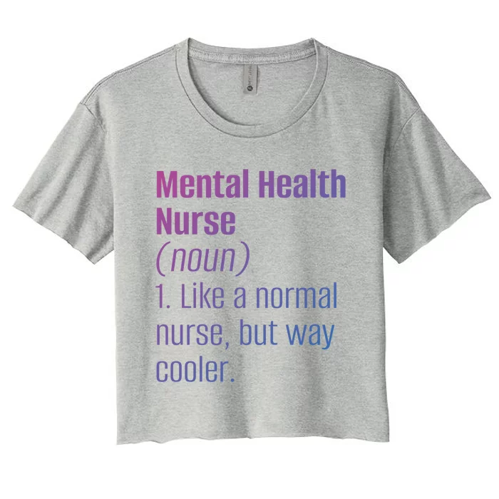 Tal Health Nurse Psychology Clinic Hospital Psych Nurse Gift Women's Crop Top Tee