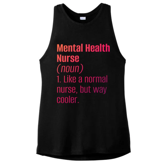 Tal Health Nurse Psychology Clinic Hospital Psych Nurse Gift Ladies Tri-Blend Wicking Tank