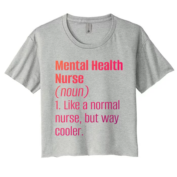 Tal Health Nurse Psychology Clinic Hospital Psych Nurse Gift Women's Crop Top Tee